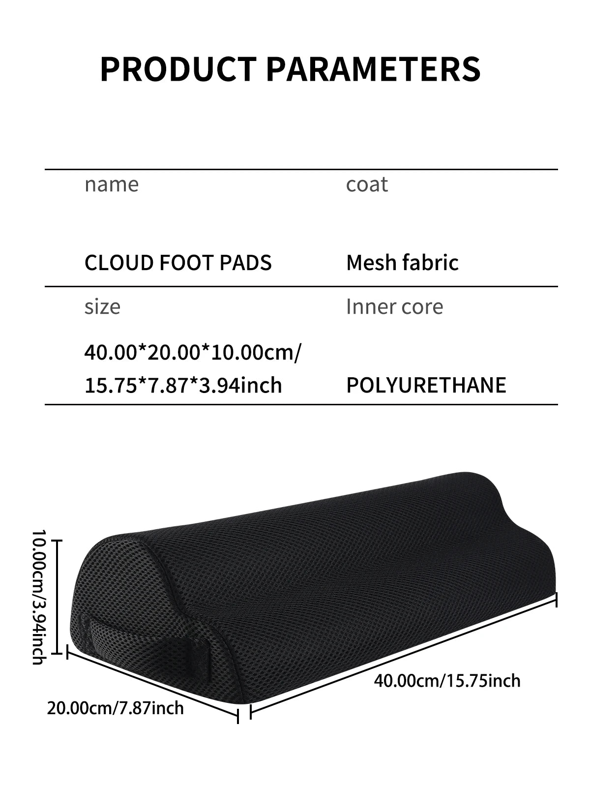 Memory Foam Office Foot Stool & Under Desk Footrest Leg Elevation Pillow for Gaming & Home Office