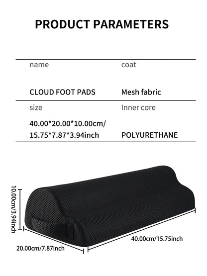 Memory Foam Office Foot Stool & Under Desk Footrest Leg Elevation Pillow for Gaming & Home Office